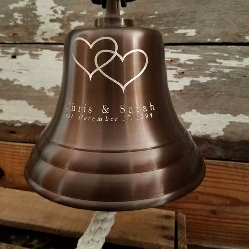 Personalized Anniversary/Wedding Brass Bell