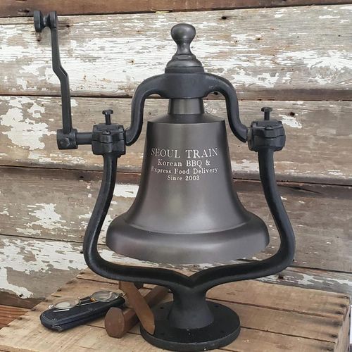 Large Dark Bronze Finish Railroad Bell