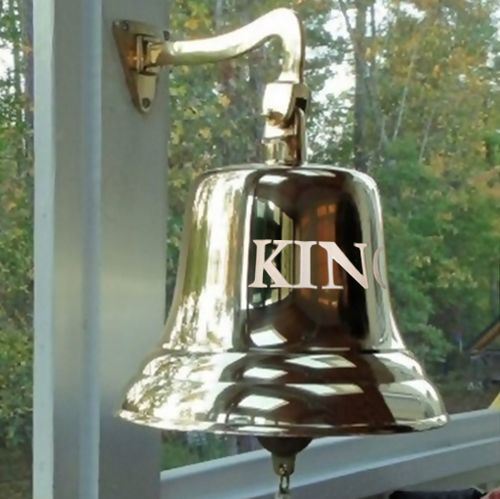 12 Inch Polished Brass Wall Bell