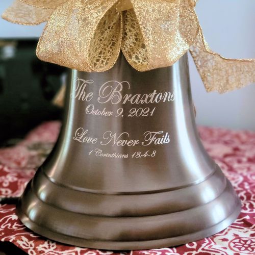 Pre-Order! Marriage Scripture Bell - 7 Inches